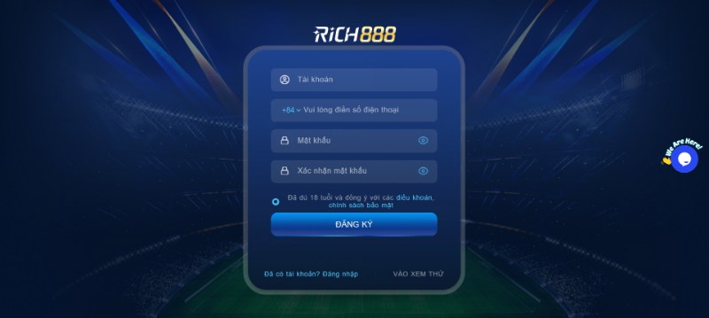 Hướng dẫn đăng ký Rich888 chi tiết và một số lưu ý cần nhớ 2 Hướng Dẫn Anh Em Các Thao Tác Đăng Ký Rich888 Chính Xác Nhất